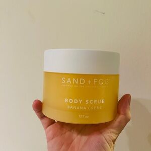 JUMBO SIZE Sand + Fog Body Scrub BANANA CREME 12.7 Oz NEW